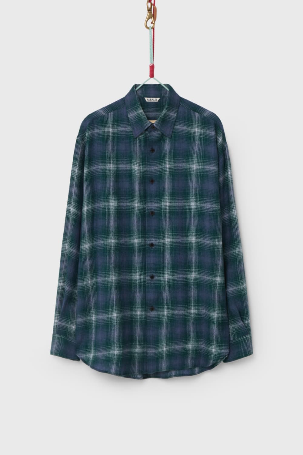 Auralee AIRY WOOL CHECK SHIRT  상품이미지1