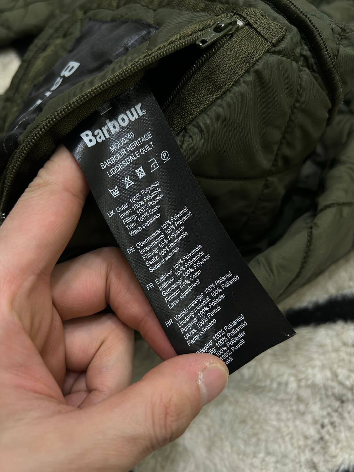[M]바버 헤리티지 리데스데일 퀄팅자켓/카키 상품이미지6
