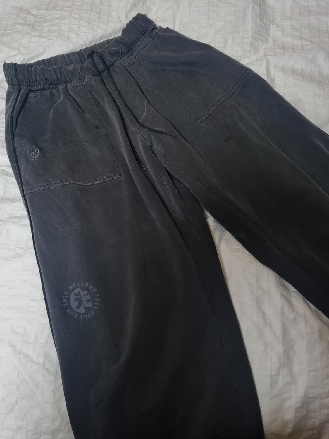 [2] 폴리테루 퍼티그 스웻 팬츠 그린차콜 상품이미지1