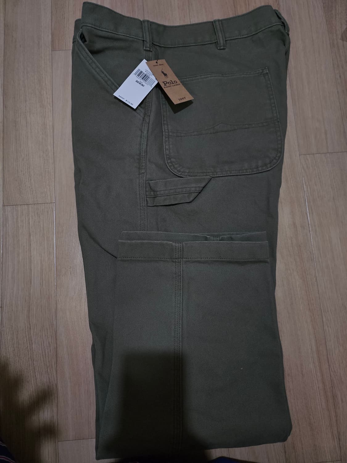 [32/30] 폴로랄프로렌 덩거리 캔버스 카펜터 팬츠 새상품 상품이미지4