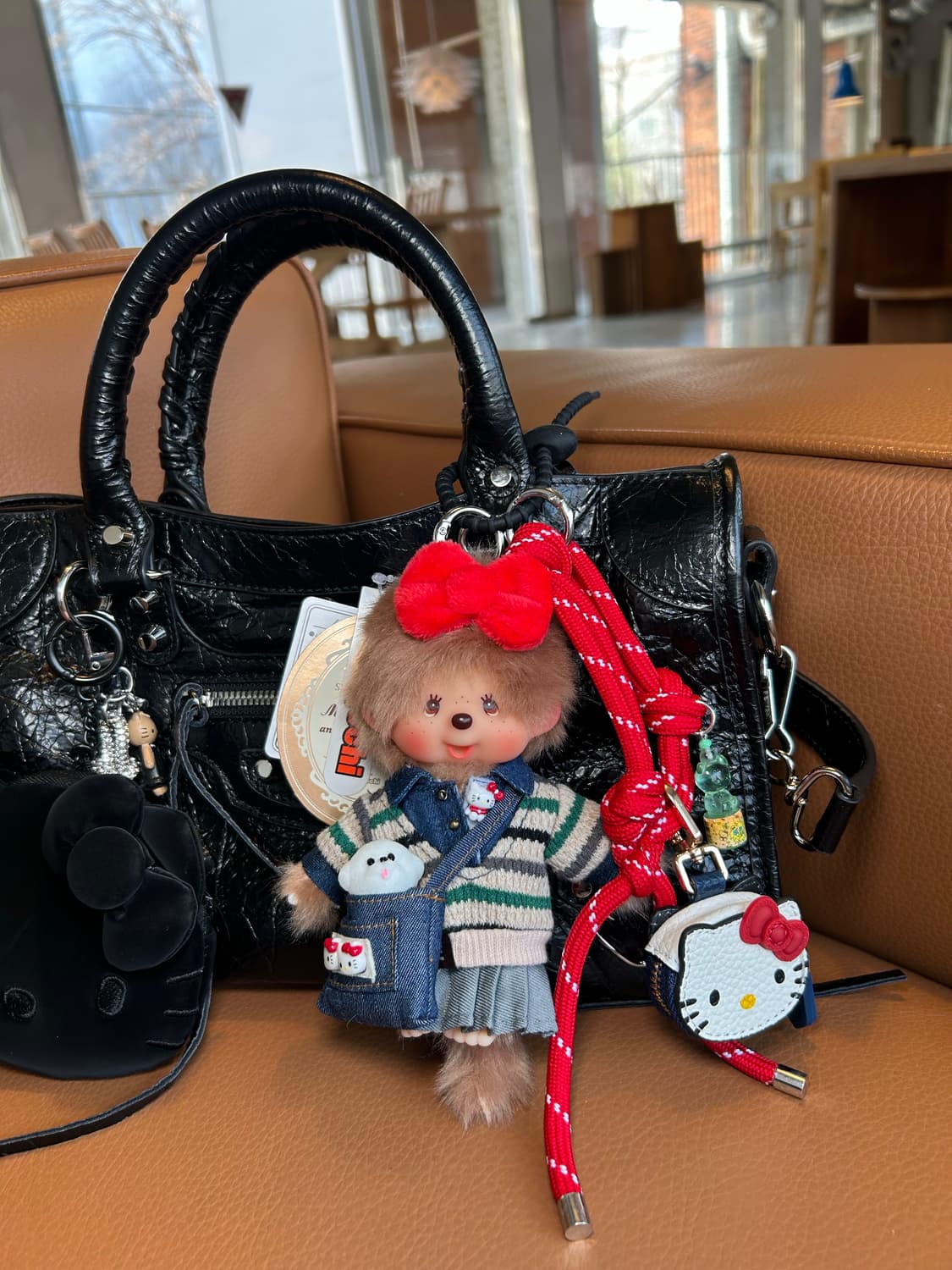 (73)정품몬치치👕스트라이프 무드 키티 × 몬치치 시리즈  상품이미지9