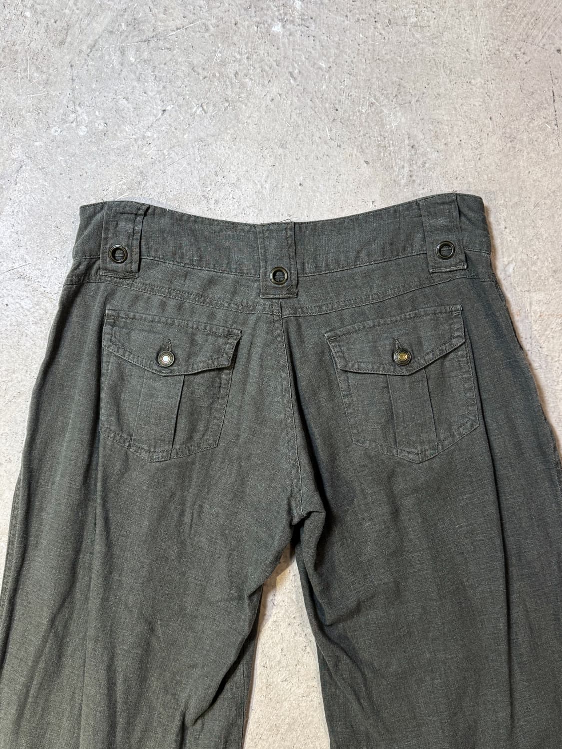 Khaki Zip Cargo flare pants  카키 플레어 카고팬츠 상품이미지7