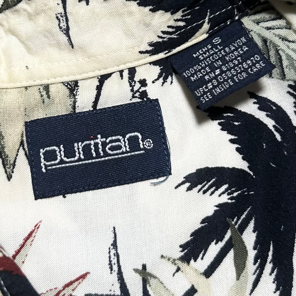 [M] PURITAN 빈티지 하와이안 반팔 셔츠 상품이미지5