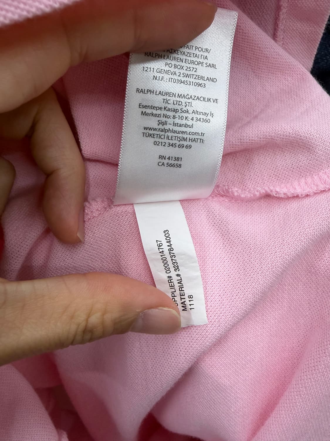 폴로 랄프로렌 빅포니 크레스트 로고 핑크색 반팔 카라티 상품이미지7