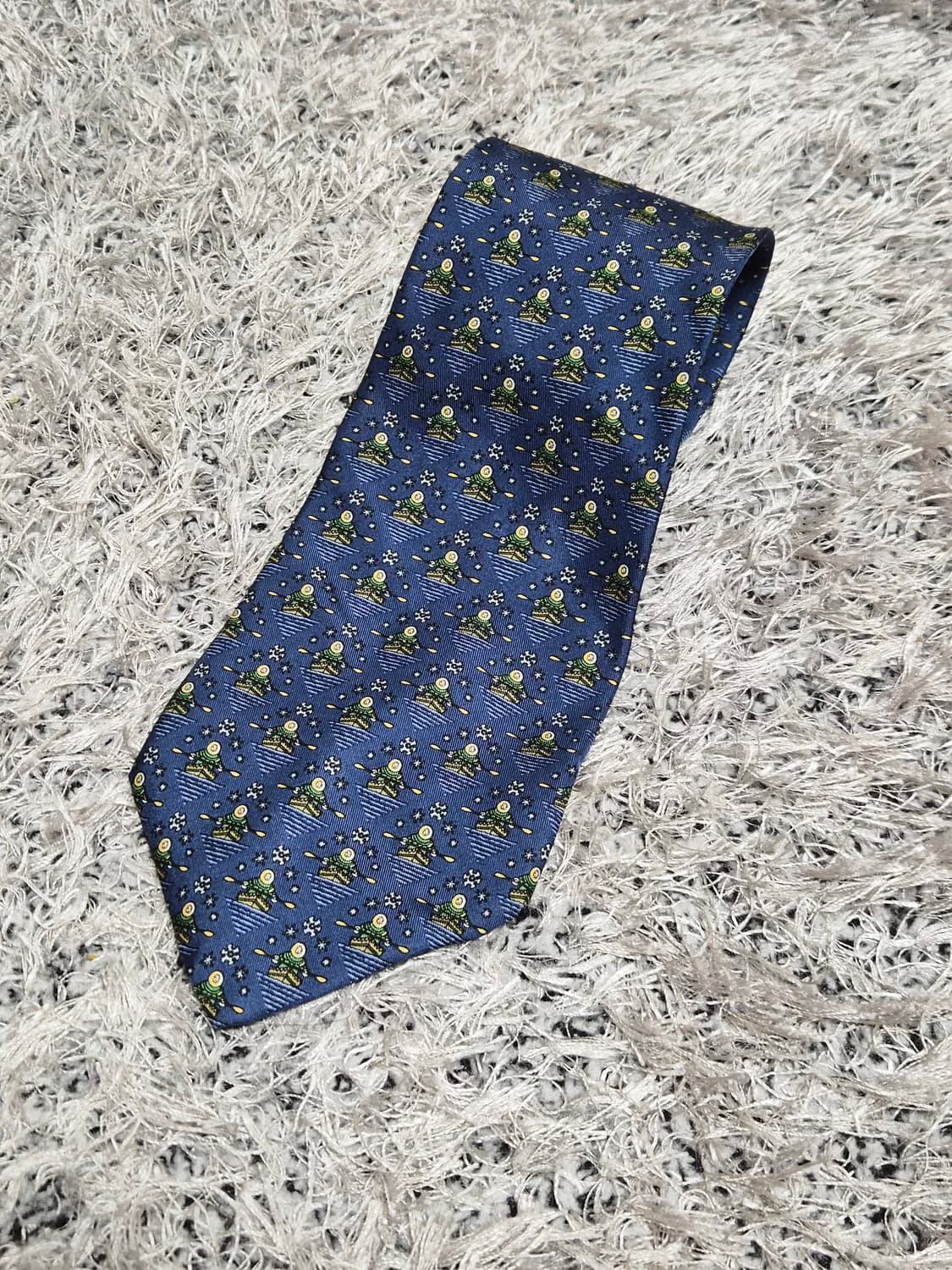 페레가모Ferragamo 패턴 넥타이 Free - N20 상품이미지1