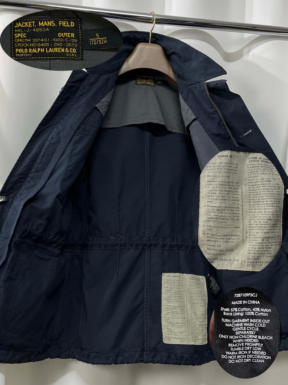 폴로 랄프로렌 RAF 영국군 필드 스모크 컴뱃필드 밀리터리 자켓 상품이미지3