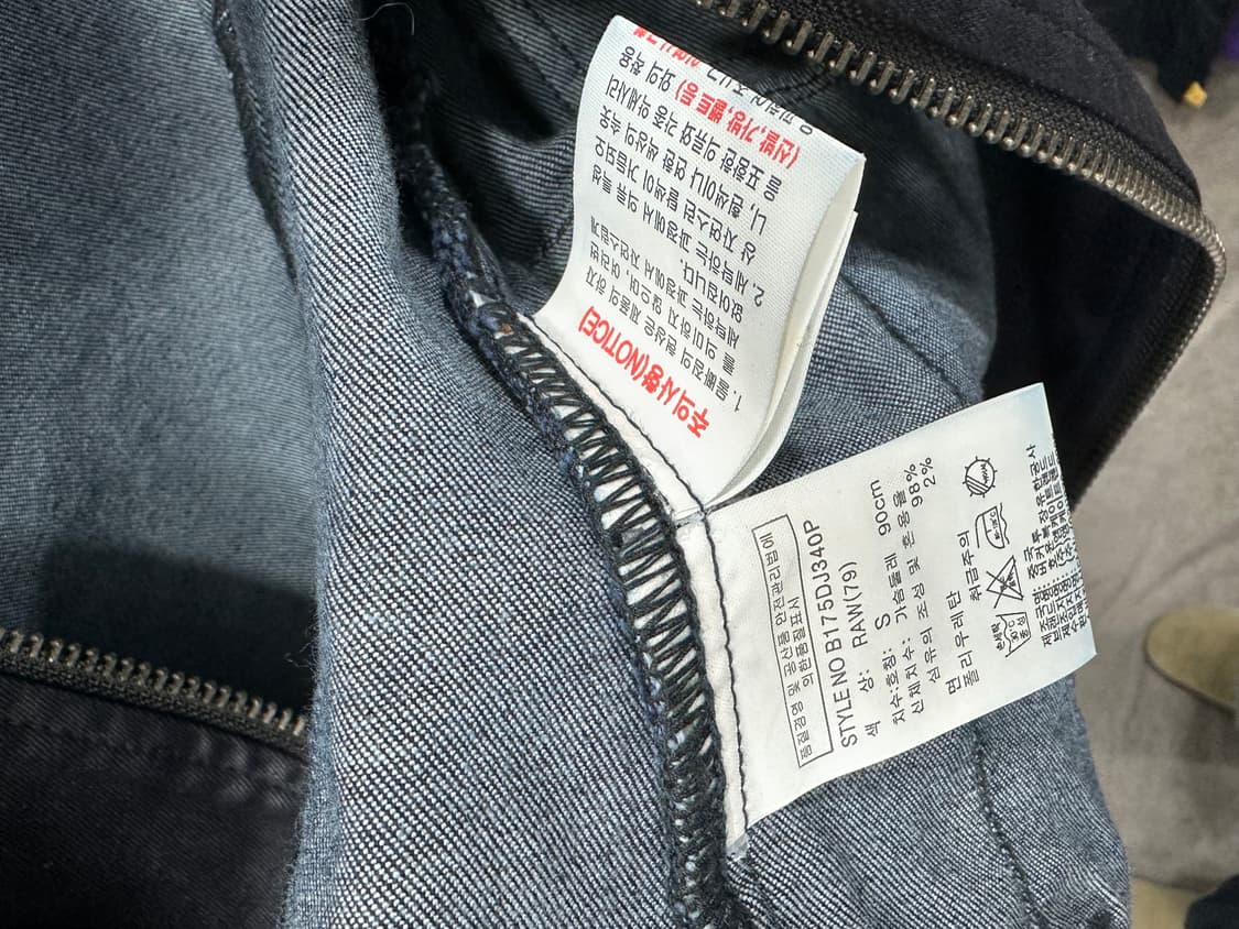 버커루 코티드 코튼 바이커 자켓 S 상품이미지7