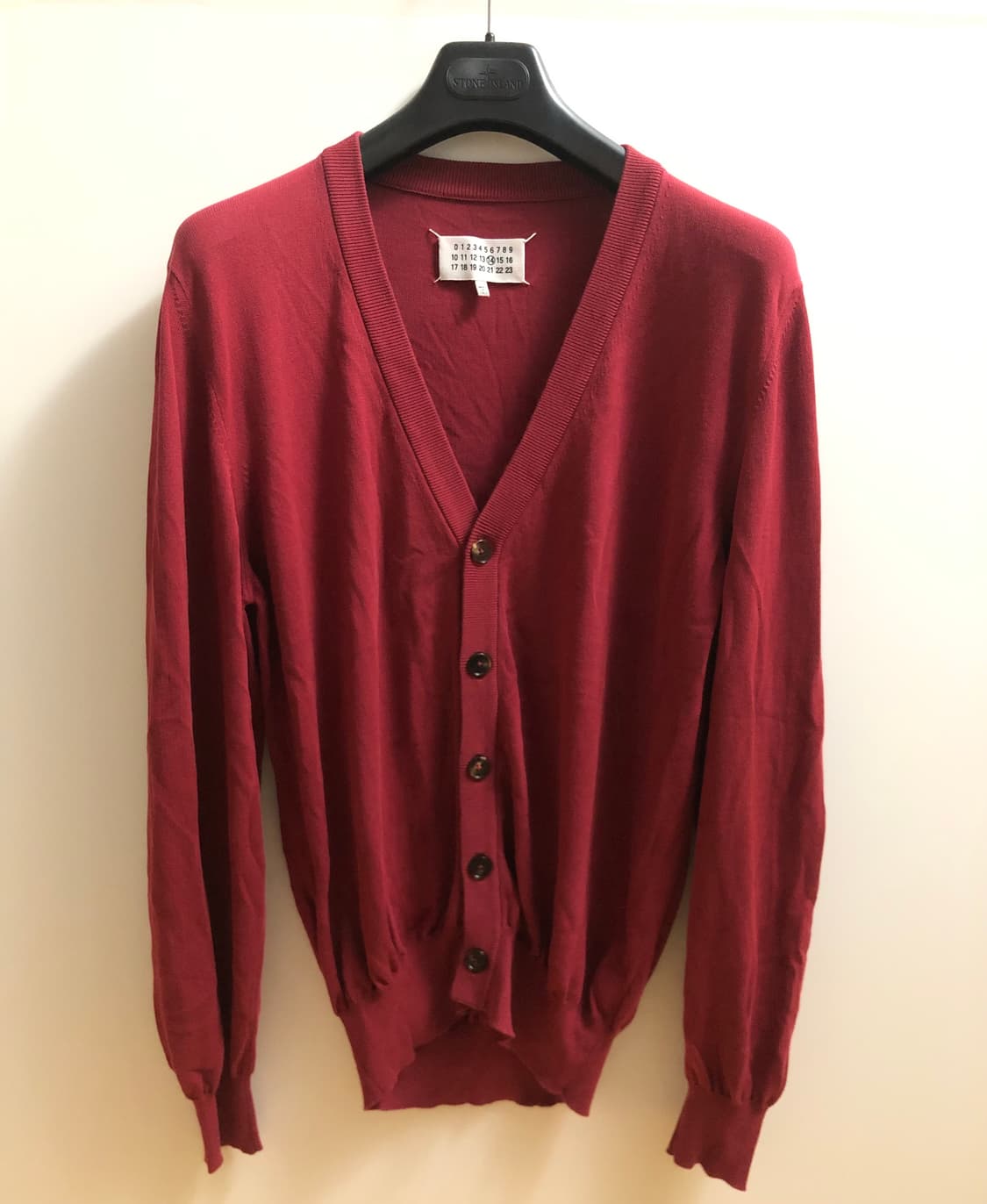 15SS 마르지엘라 엘보우 가디건 L 레드 상품이미지1