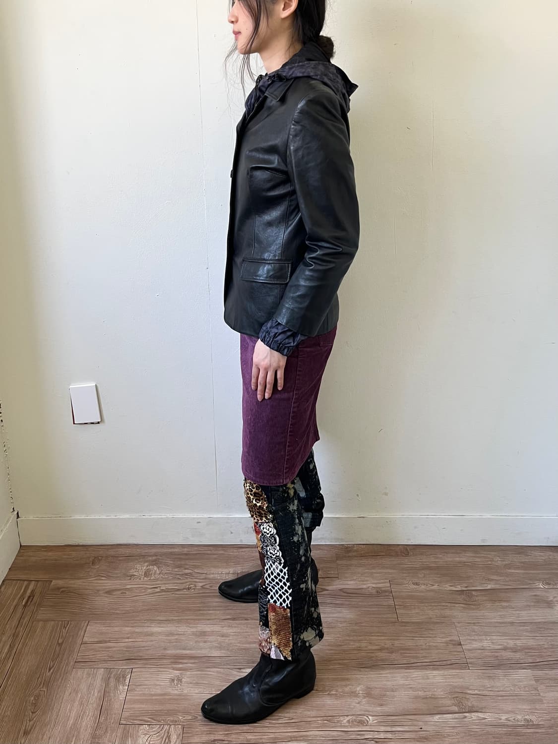 BALMAIN 블랙 램스킨 자켓 상품이미지9