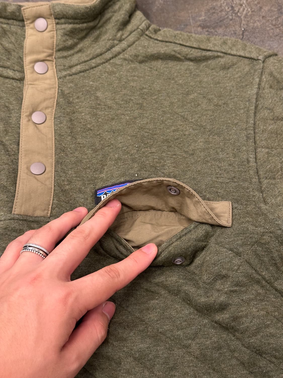 파타고니아 Organic Cotton Quilt Snap-T 플리스 S 상품이미지3