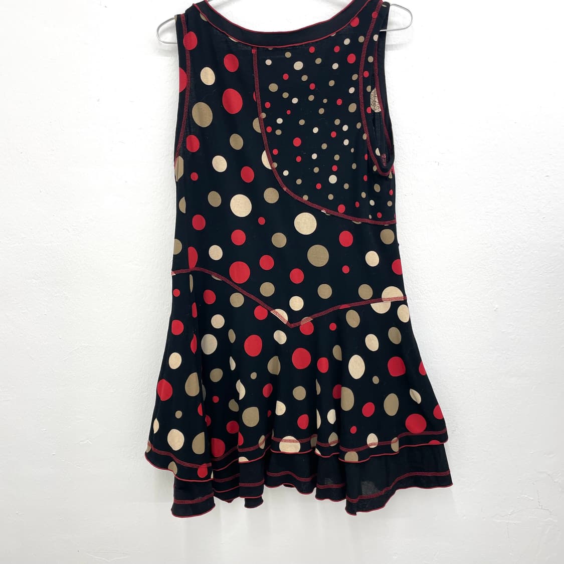 Retro polka dot sleeveless dress 상품이미지2