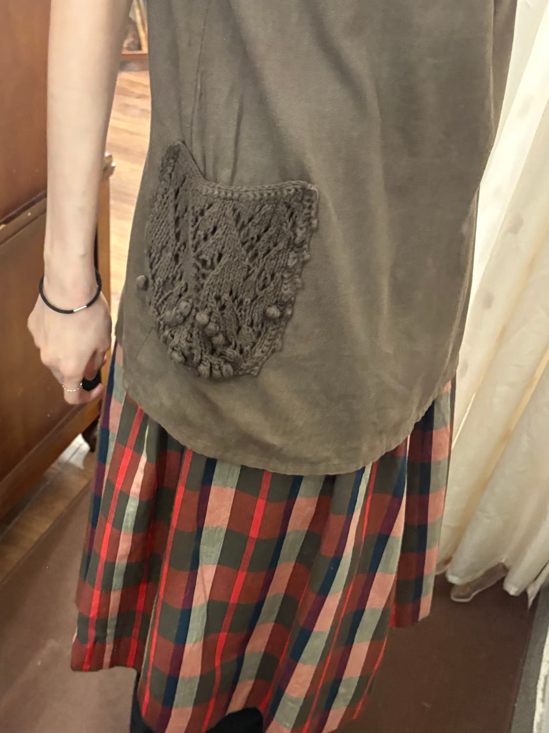 jpn vintage khaki mini one-piece 상품이미지2