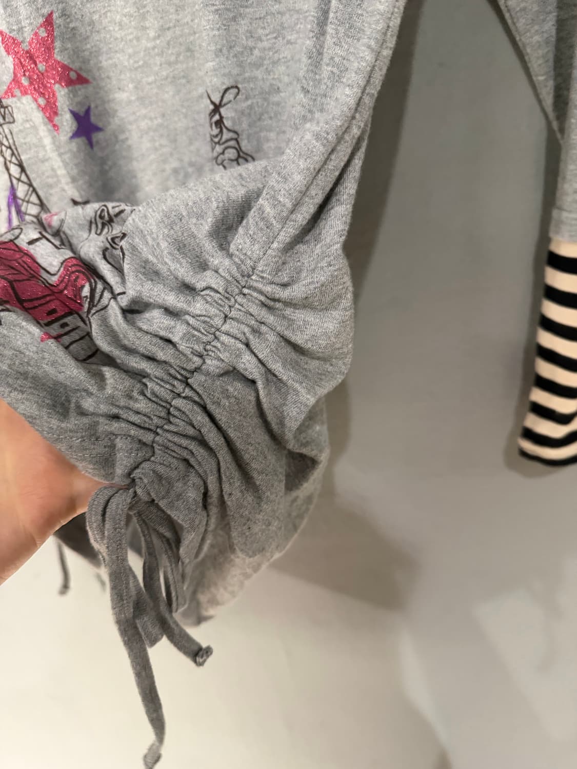 stripe layered kitsch long sleeve 상품이미지8