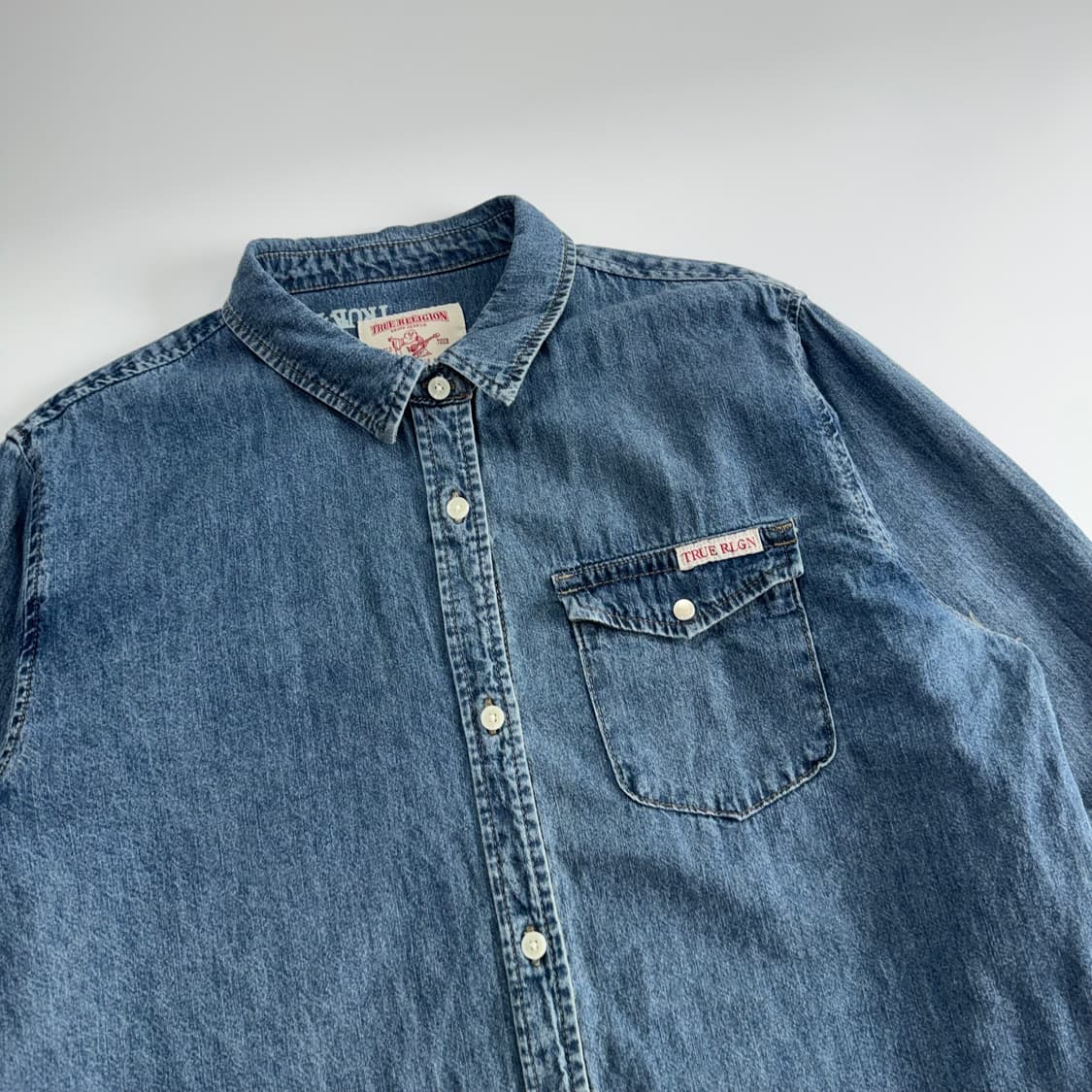 True religion 트루릴리전 데님 원포켓 셔츠  상품이미지4