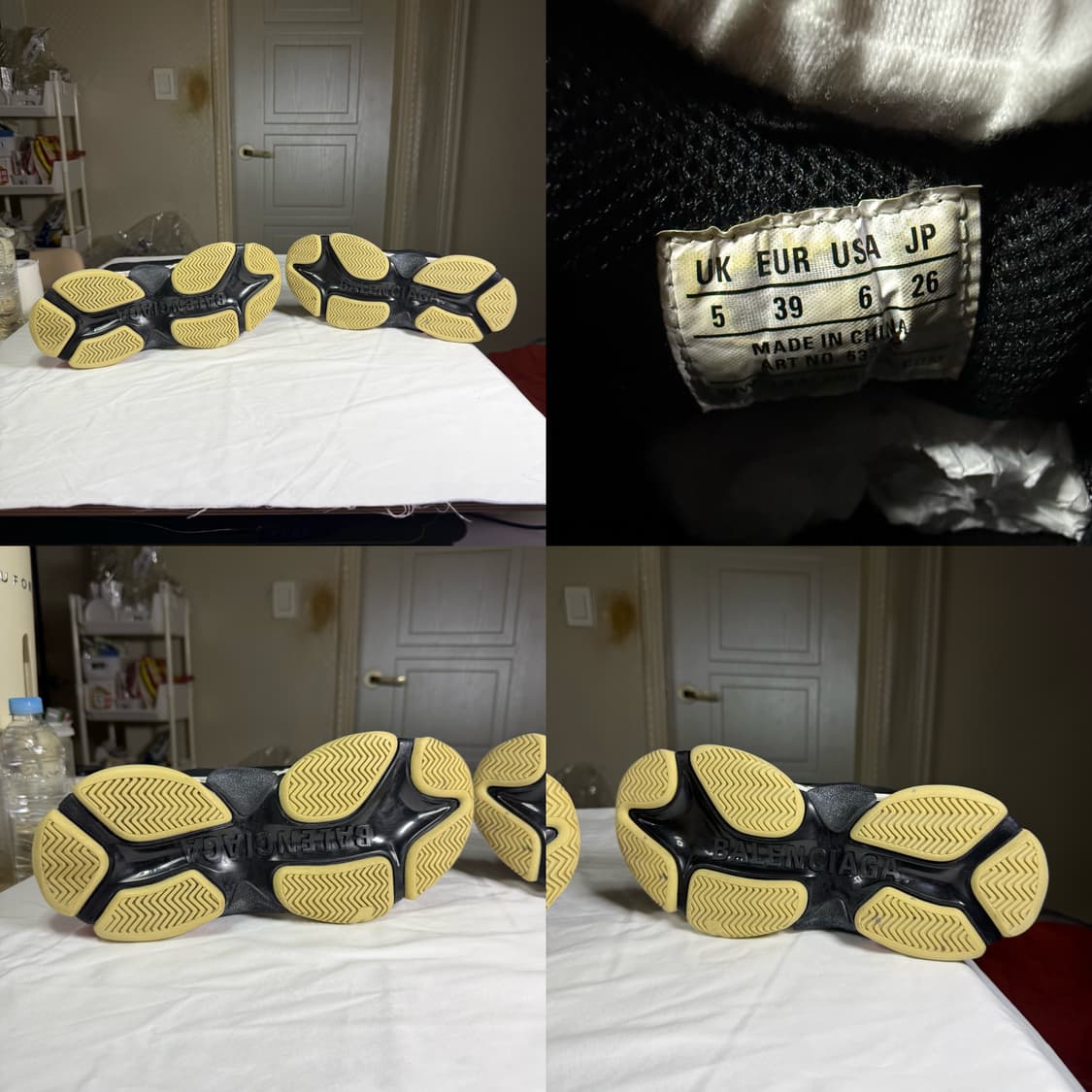 발렌시아가 트리플 S 스니커즈 블랙 상품이미지6