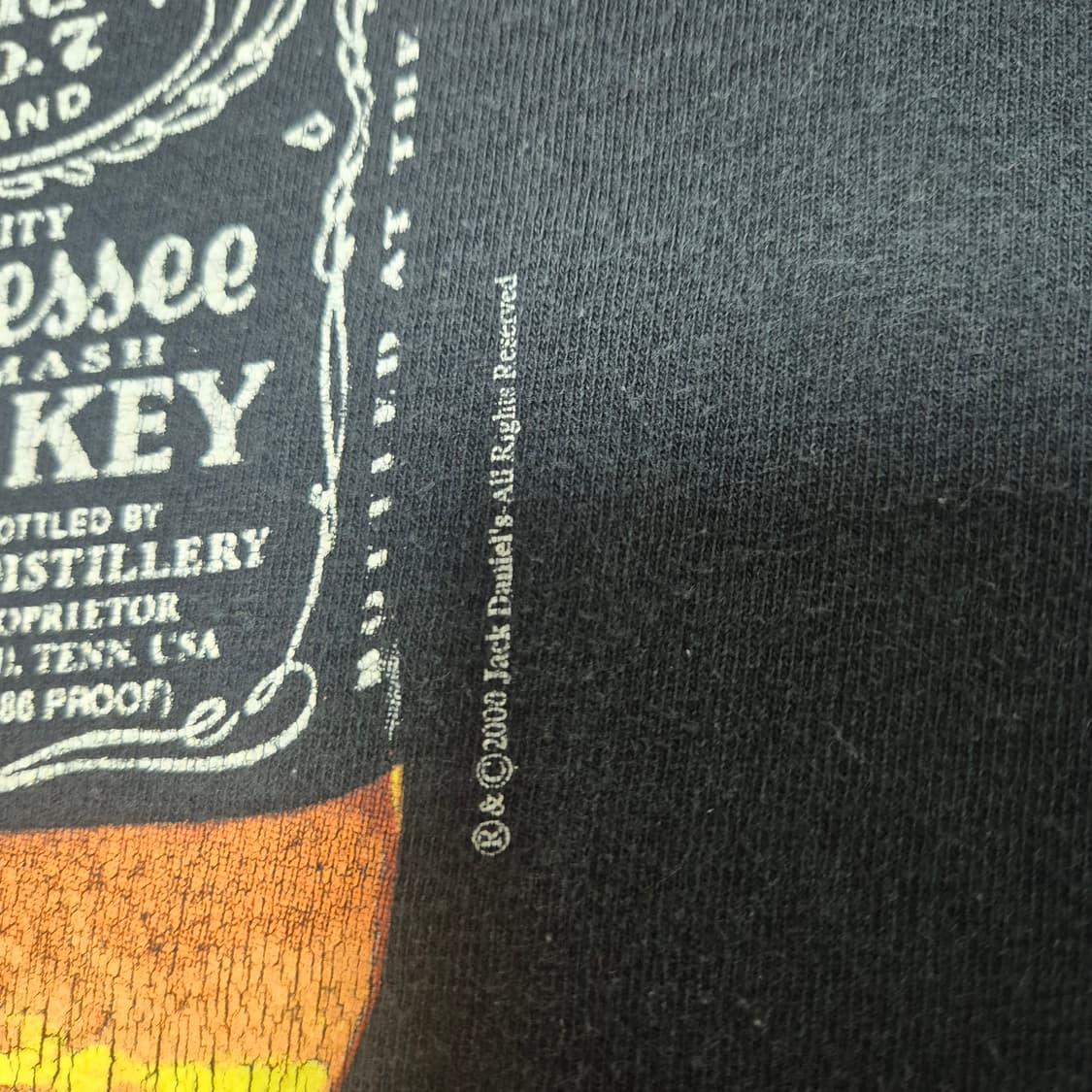 00s 빈티지 Jack Daniel's 싱글스티치 티셔츠 (XL) 상품이미지8
