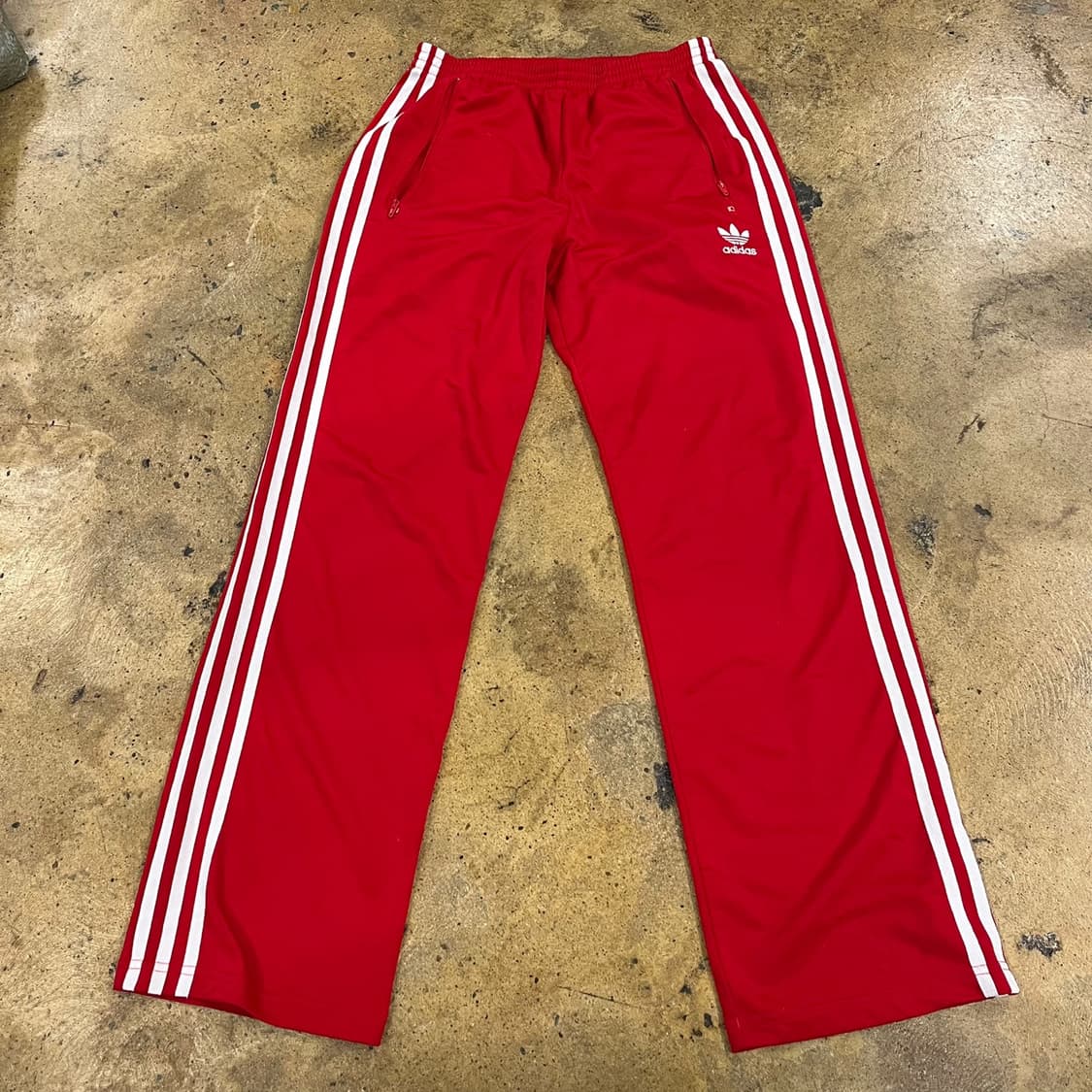 [정품/L] 아디다스 삼선 트레이닝 바지 레드 b19 상품이미지2