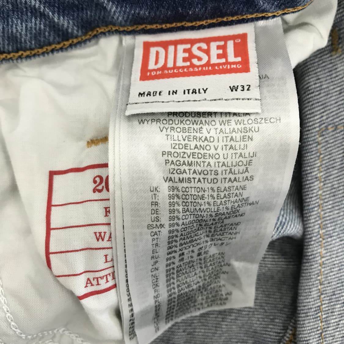 디젤 이태리 2021 부츠컷 데님 청바지 [32인치] 상품이미지7