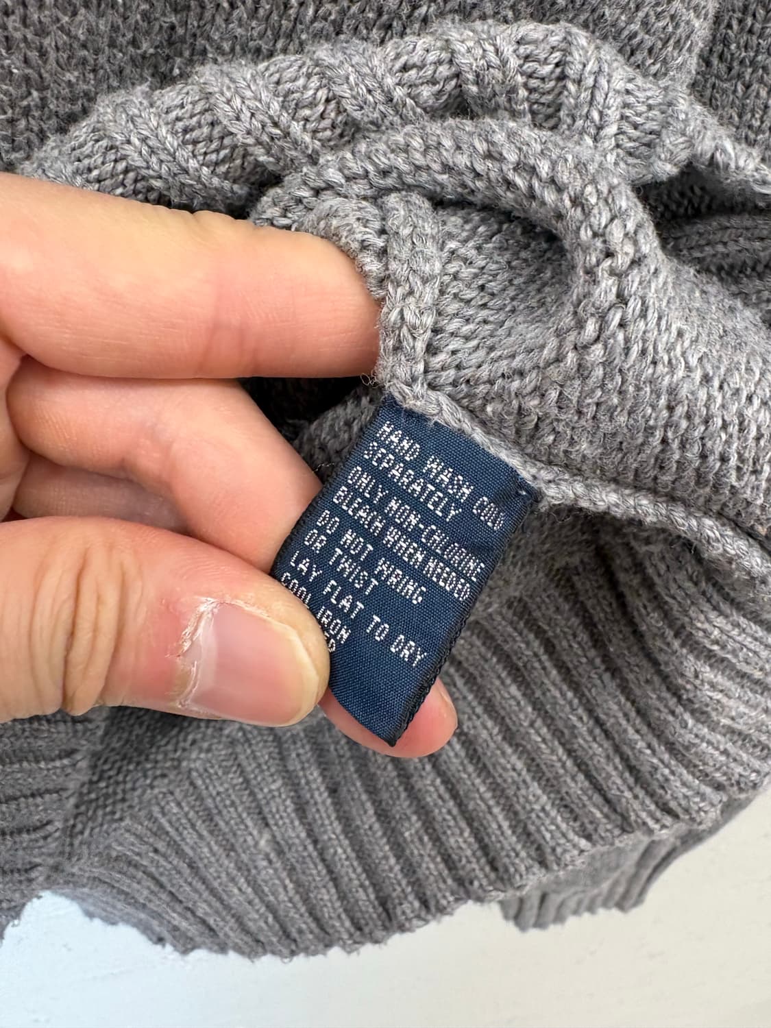 폴로랄프로렌 빈티지 그레이 코튼 니트 상품이미지6