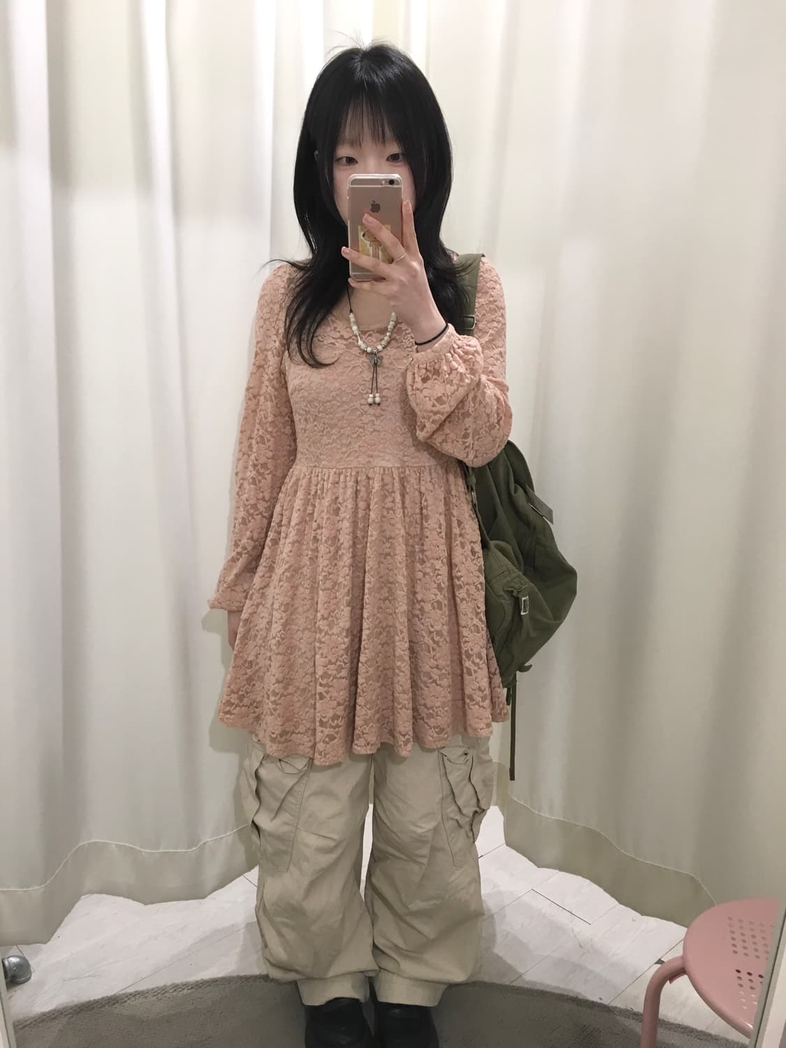 Romantic Lace Babydoll Mini Dress 상품이미지1