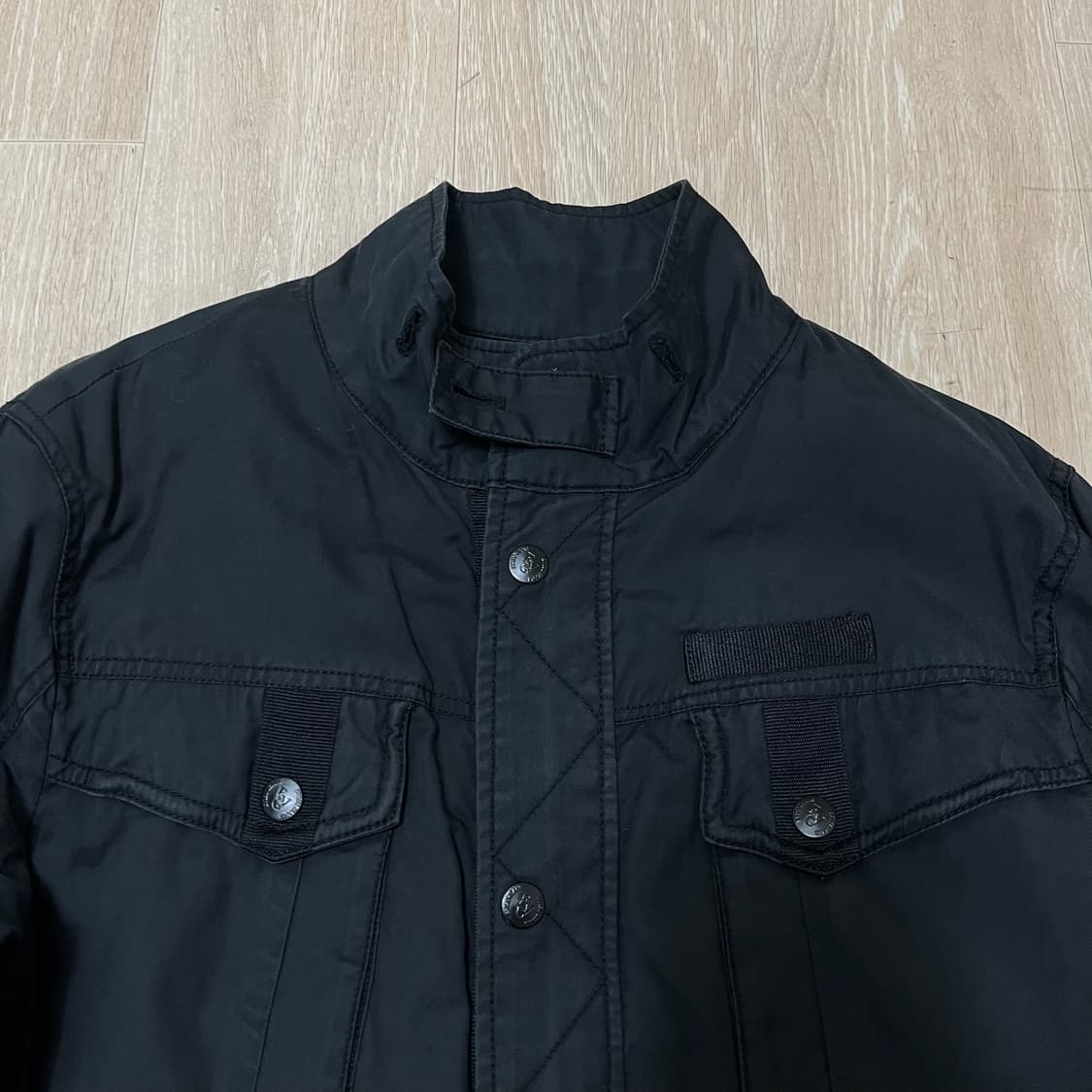 에비수 밀리터리 와펜 멀티포켓 야상 필드자켓 [블랙] M-L 상품이미지2