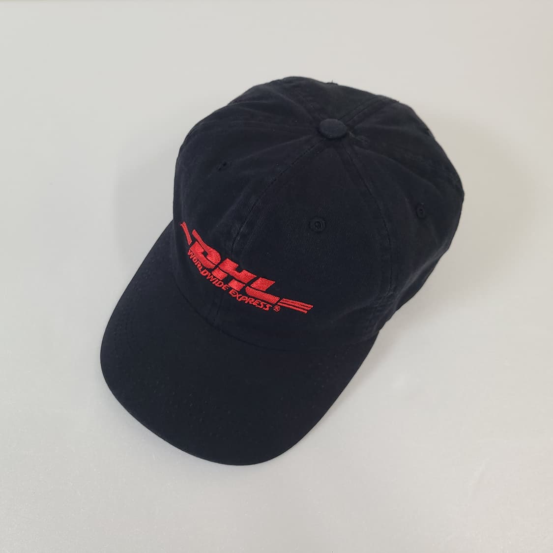 90s 빈티지 DHL 6패널 블랙 볼캡 모자 (대두 모자) 상품이미지2