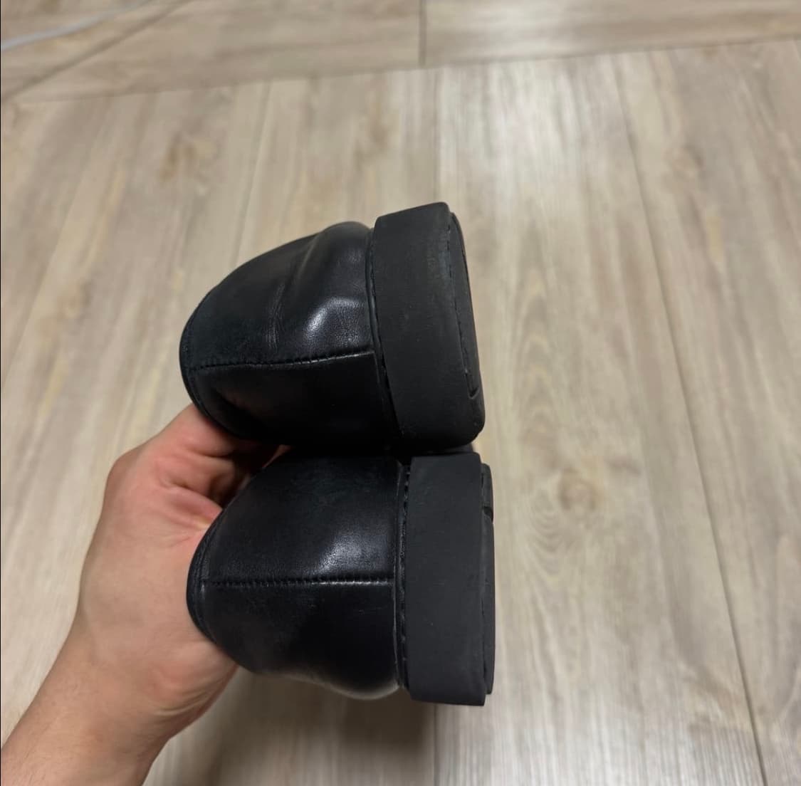 44) 캠퍼 뉴먼 로퍼 블랙 280 상품이미지5