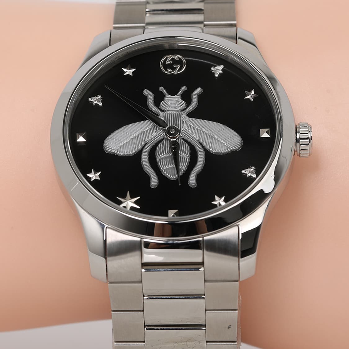 구찌 G-타임리스 꿀벌 스틸 시계 GUCCI 메탈 워치 YA1264136 상품이미지8