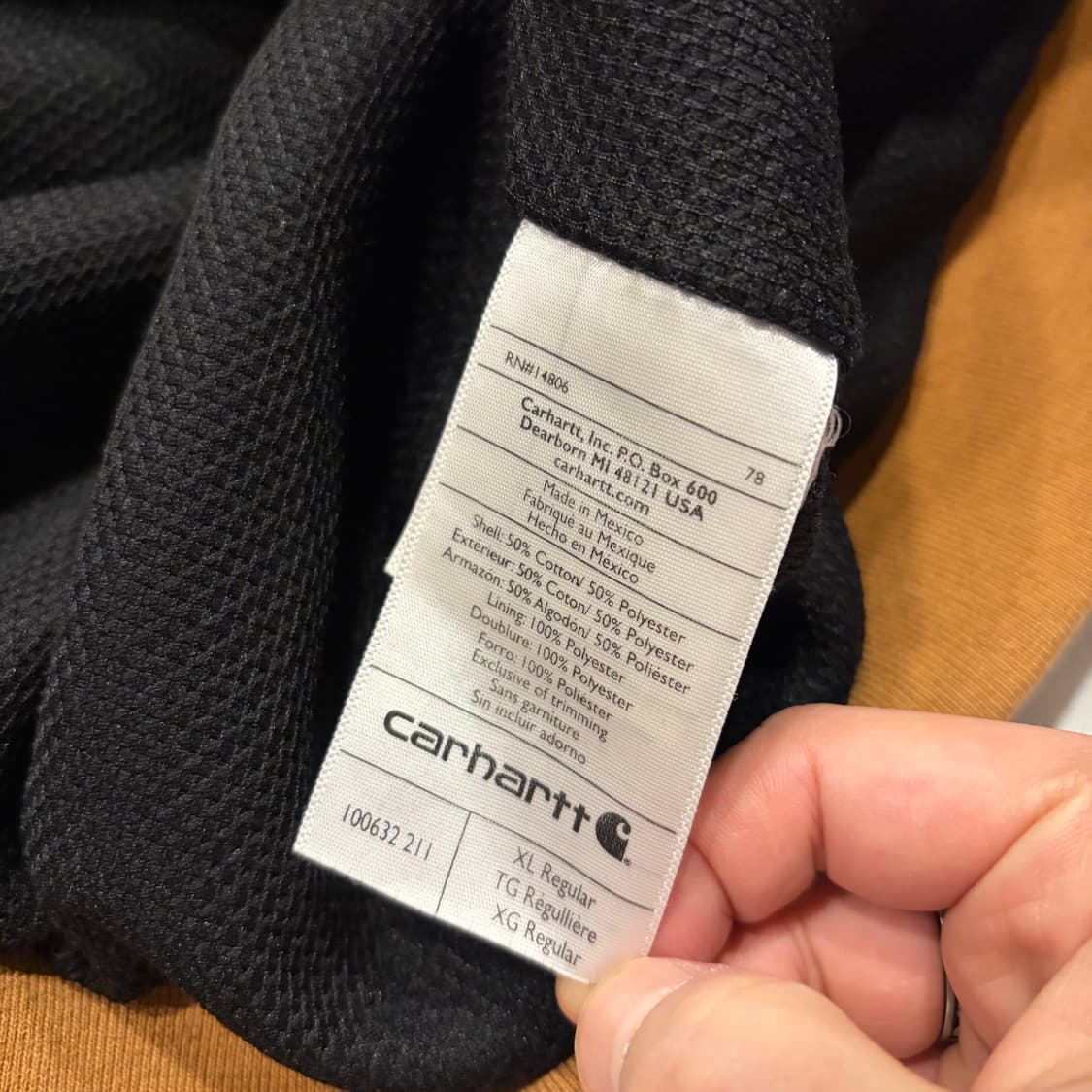 [XL] 칼하트 써멀 브라운 후드 집업 점퍼 C189 상품이미지8