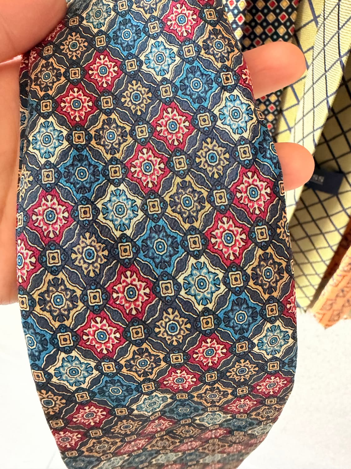 일본빈티지 실크 넥타이 발망 상품이미지9