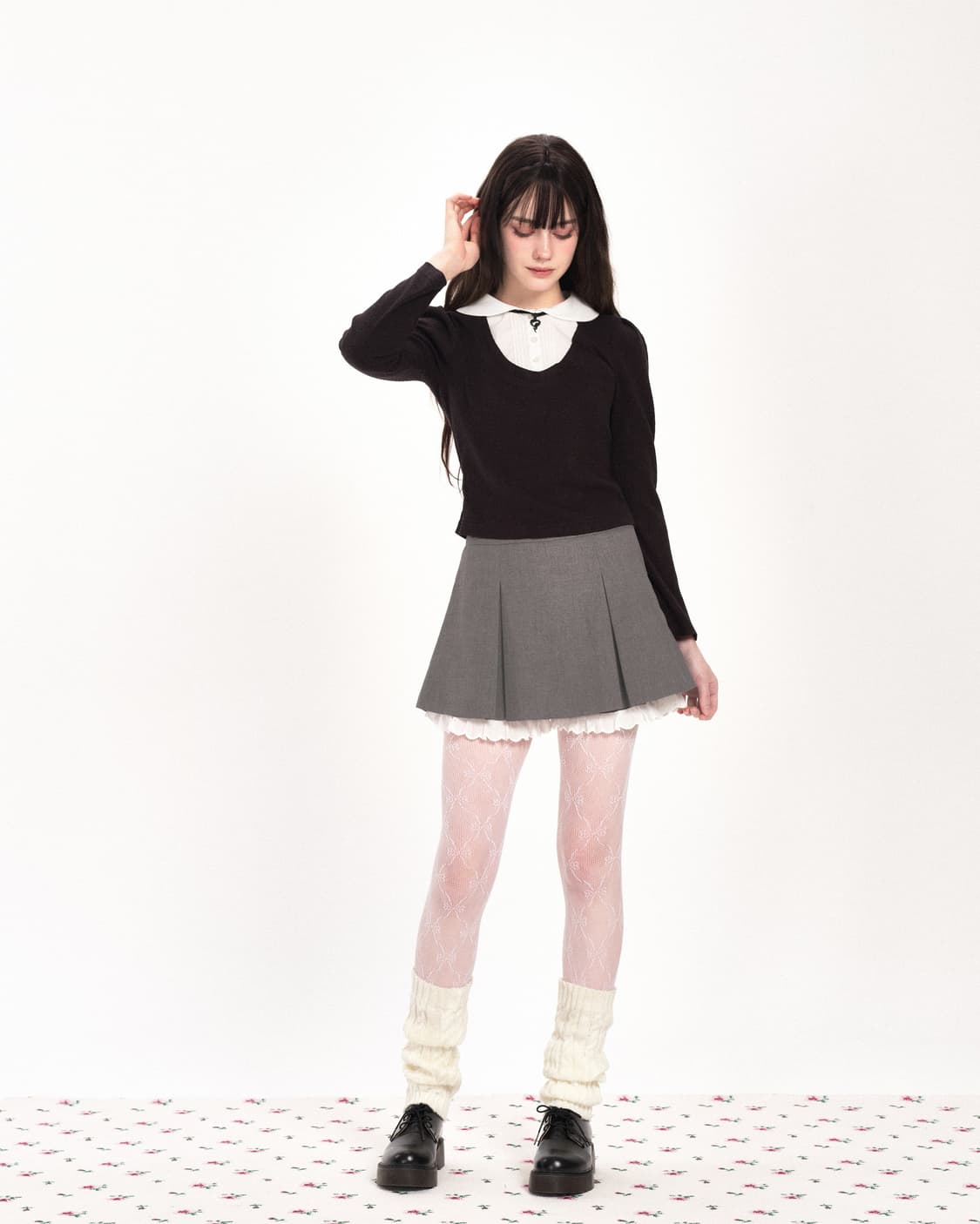 위스페어리 리본 자켓 셋업 상품이미지2