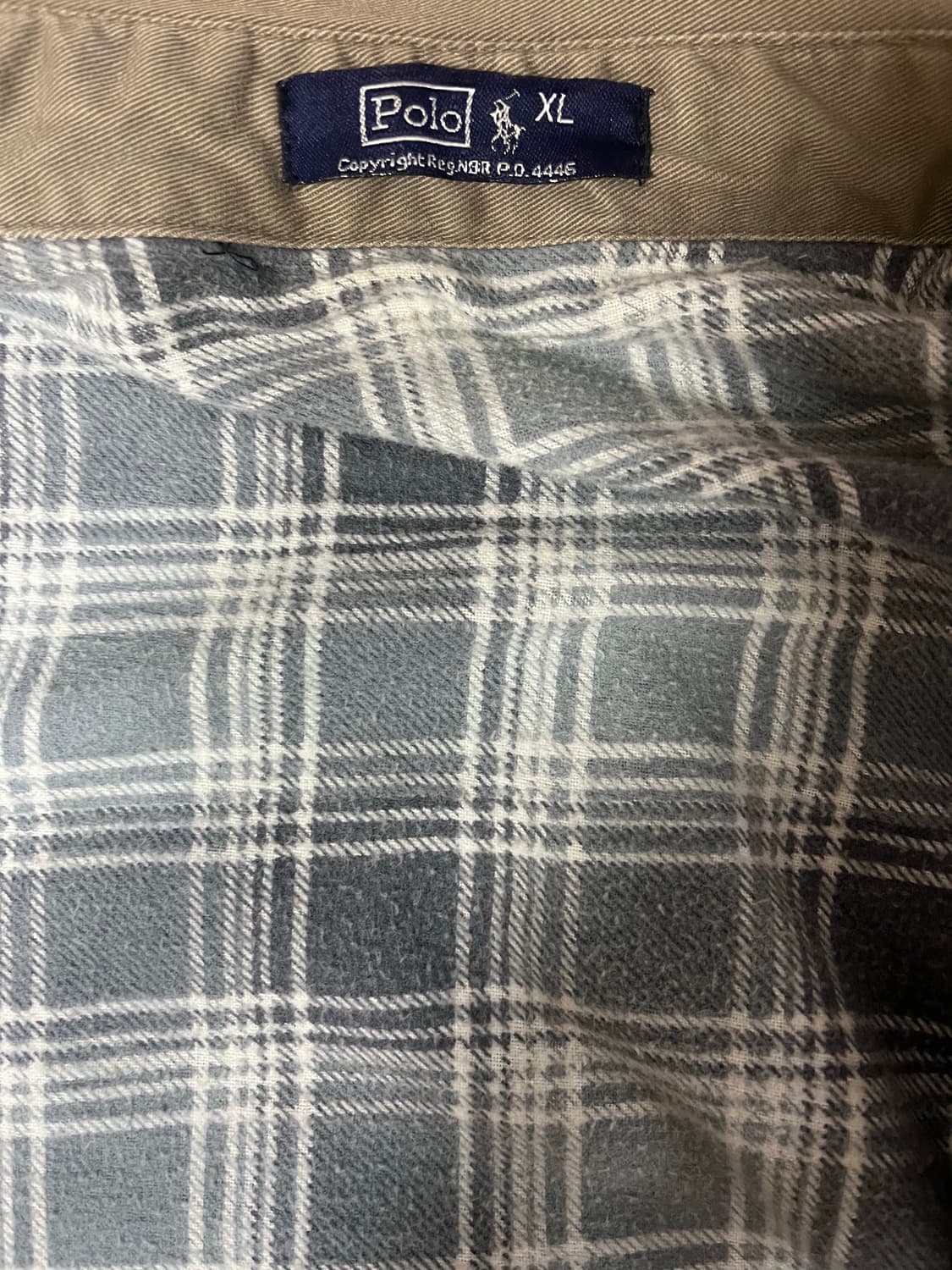 [XL] 폴로 베이지 브라운 블루종 상품이미지3