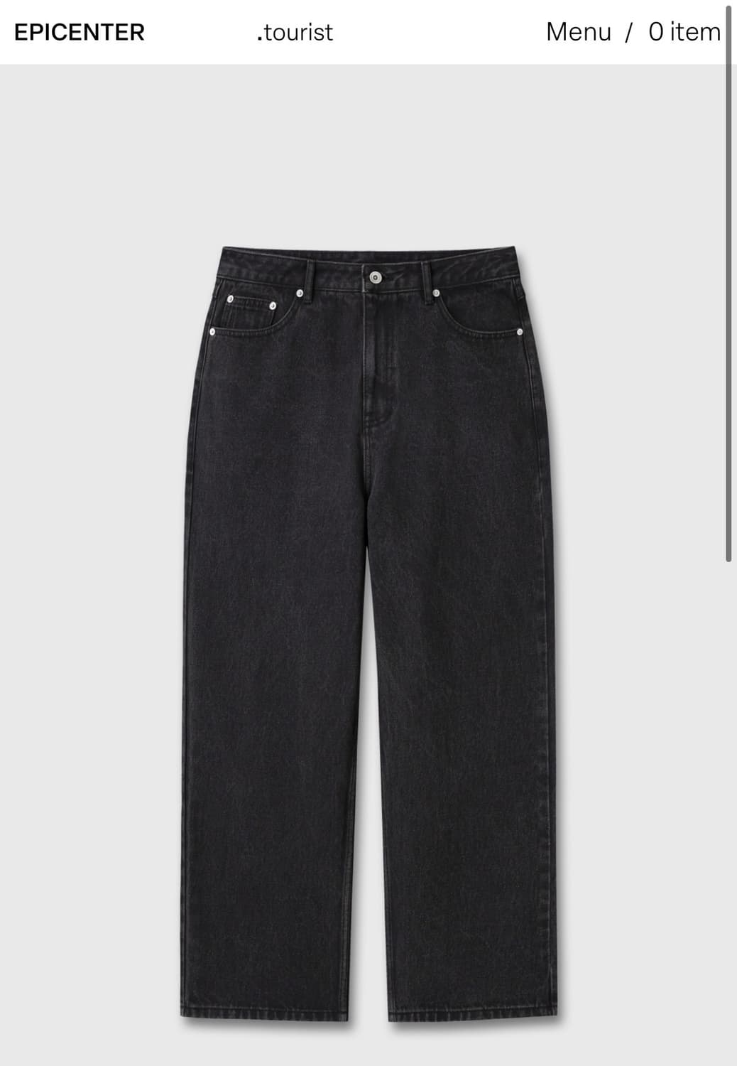 에피센터 투어리스트 // 다트 요크 진 (black 상품이미지1