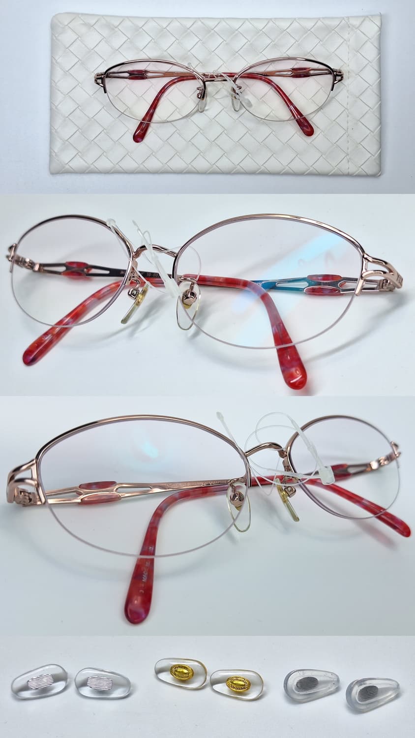 입생로랑 30-0079 순 티타늄 반무테 안경테 명품 일본 제조 수입 상품이미지2