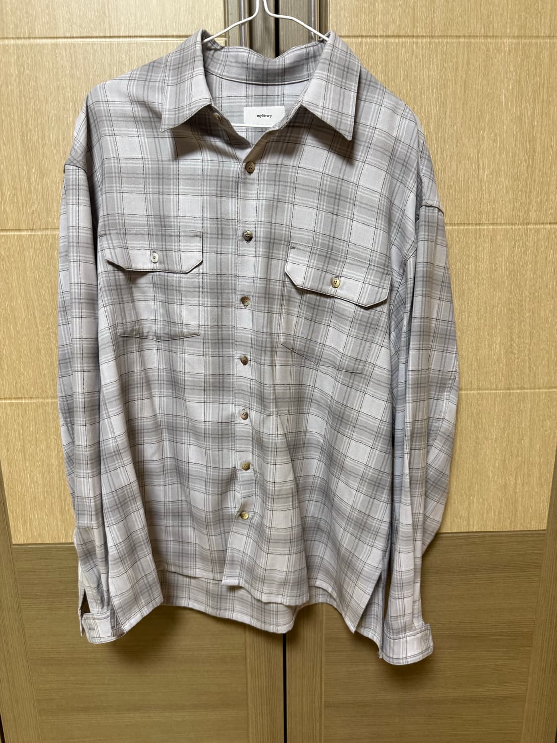 [M]마이라이브러리 체크셔츠  상품이미지1