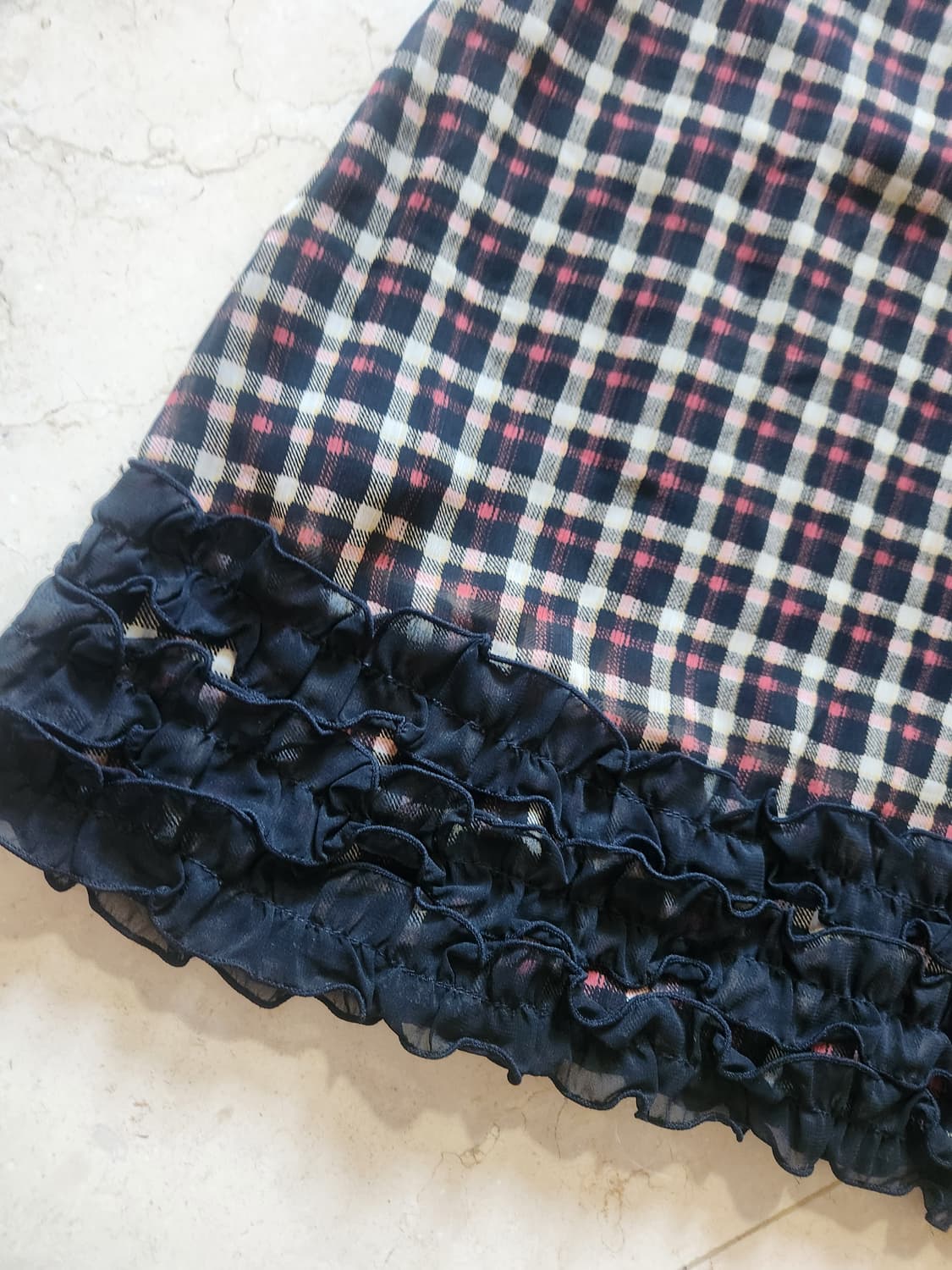 빈티지 캐캐체깔 미니 원피스 상품이미지2