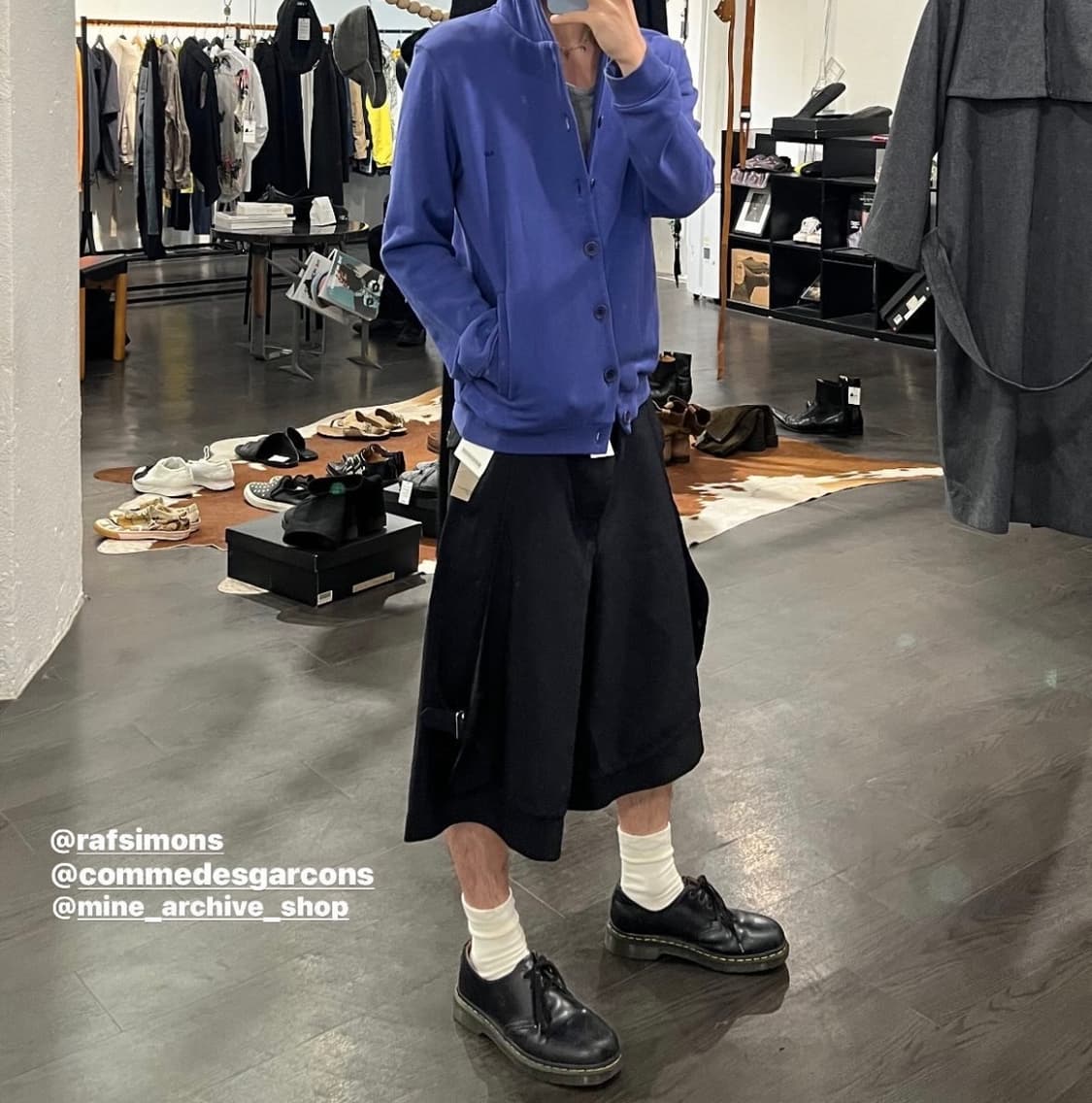 꼼데가르송 옴므 플러스 사이드 버클 쇼츠 상품이미지4