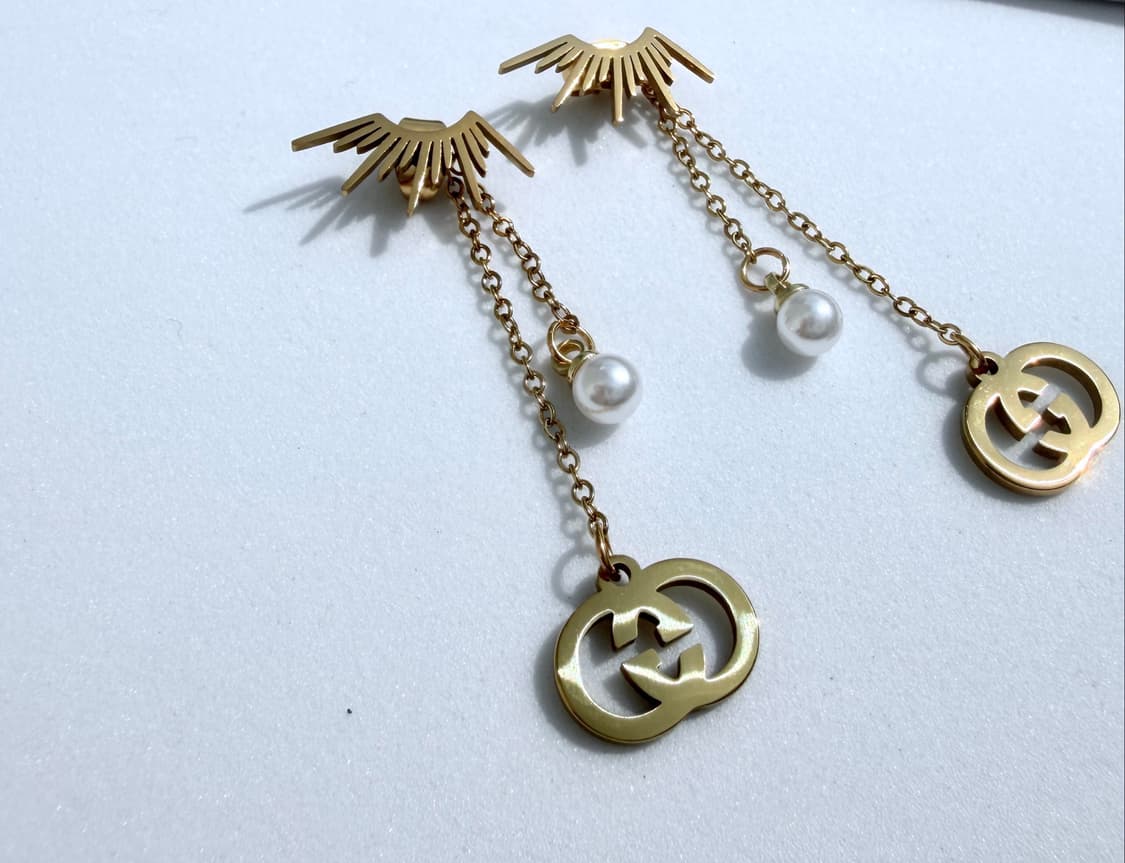 구찌 유니크 드롭 이어링 골드 상품이미지6