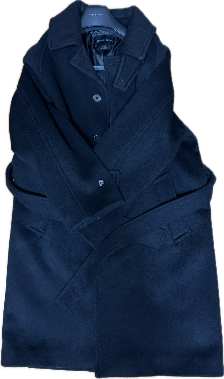 버튼서울 캐시미어 발마칸 코트 블랙 L 상품이미지2