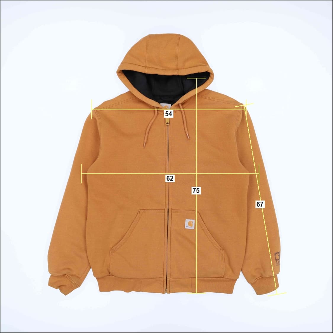 [S] 칼하트 써멀 레인디펜더 워크웨어 후드 집업 자켓 N7005 상품이미지9