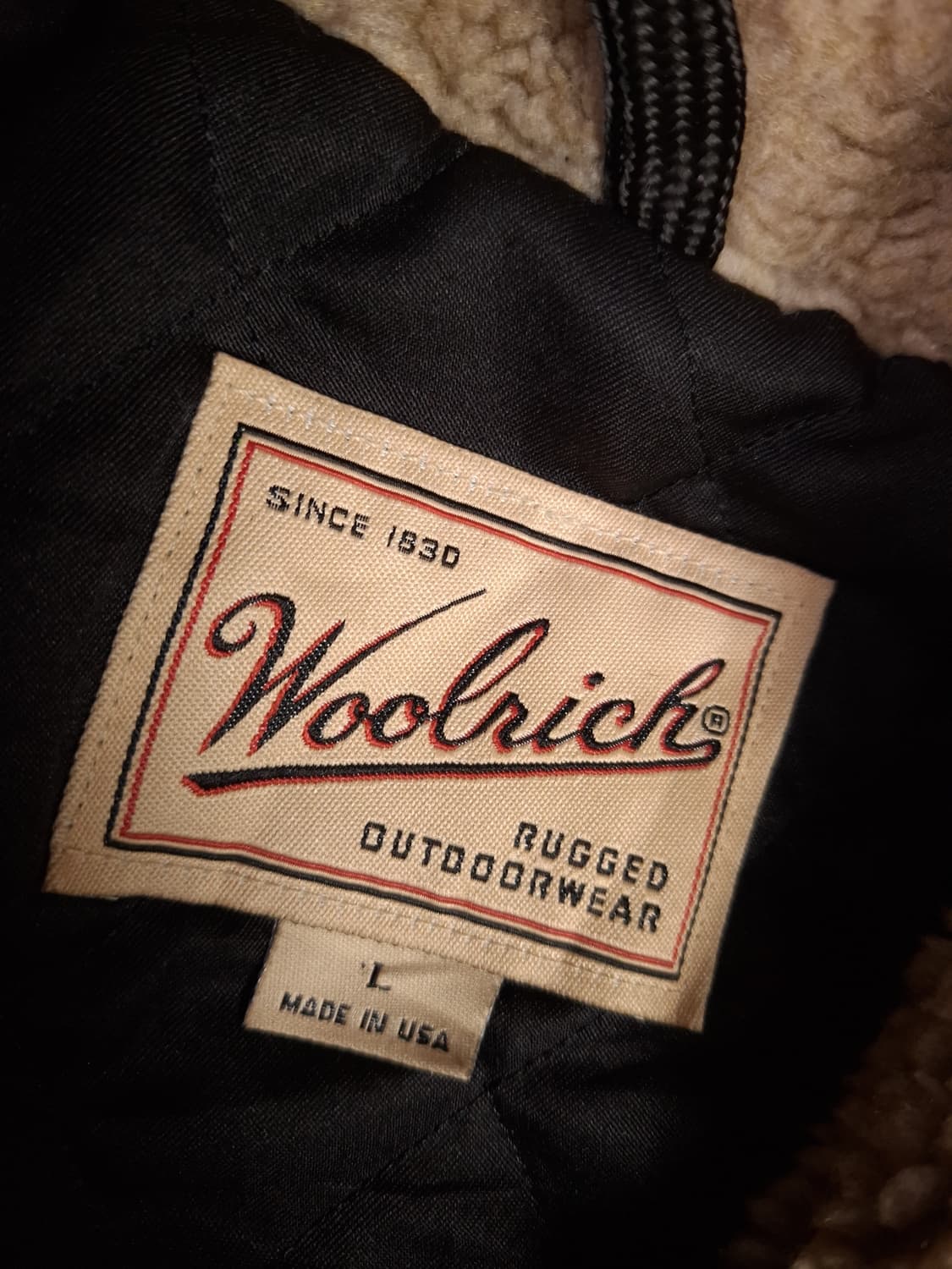 오리지날 90's 미국제조 울리치 나바호 양털카라 울코트 상품이미지3