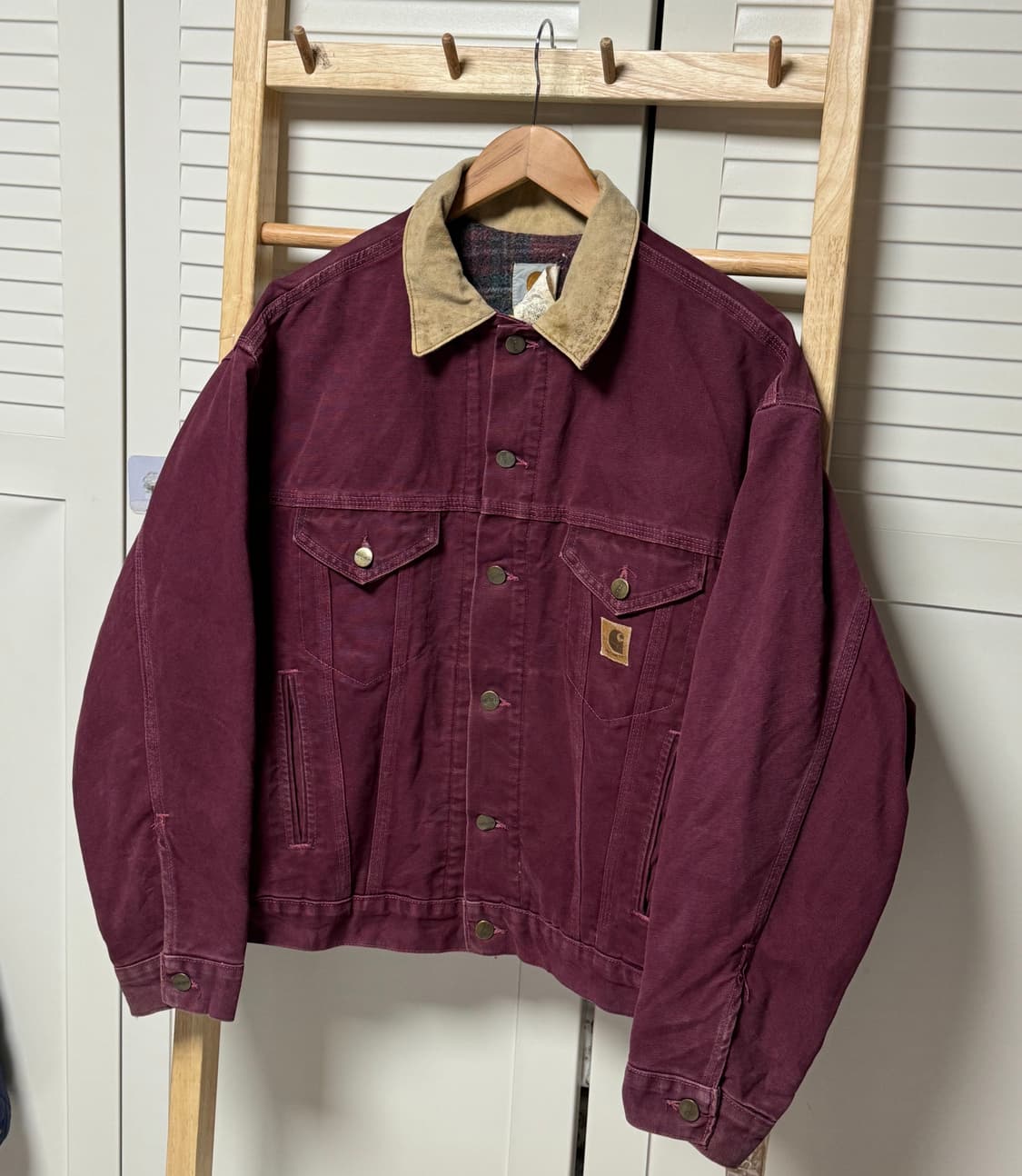 90s 칼하트 트러커 워크 자켓 디트로이트 JB0946 USA 상품이미지3