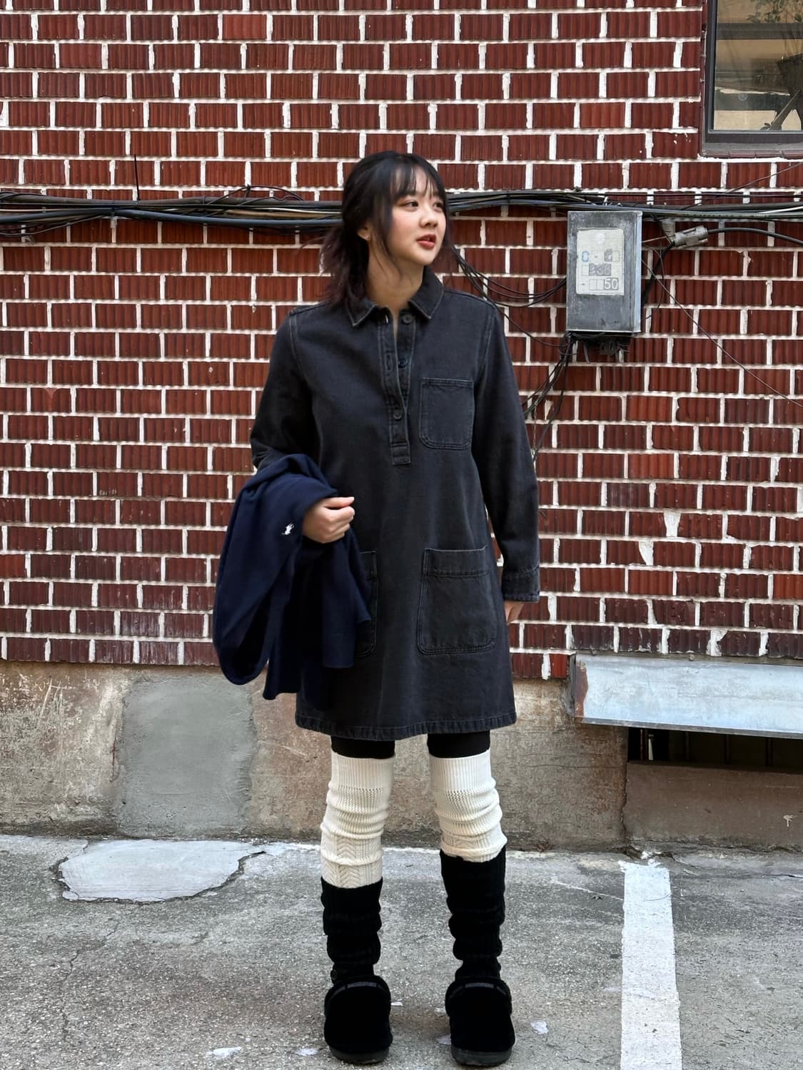 지방시 코트 폴로 가디건 아페쎄 흑청 원피스 코디 상품이미지7