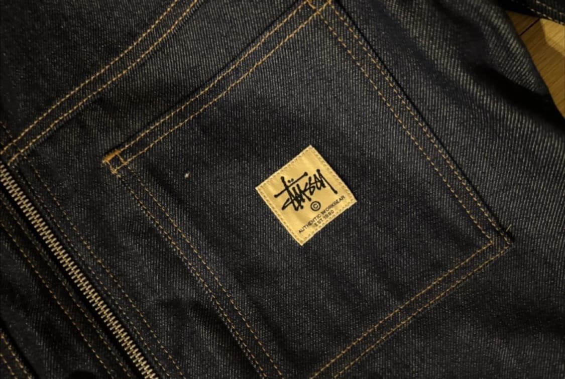 스투시 인디고 데님 집업 자켓 M 상품이미지2