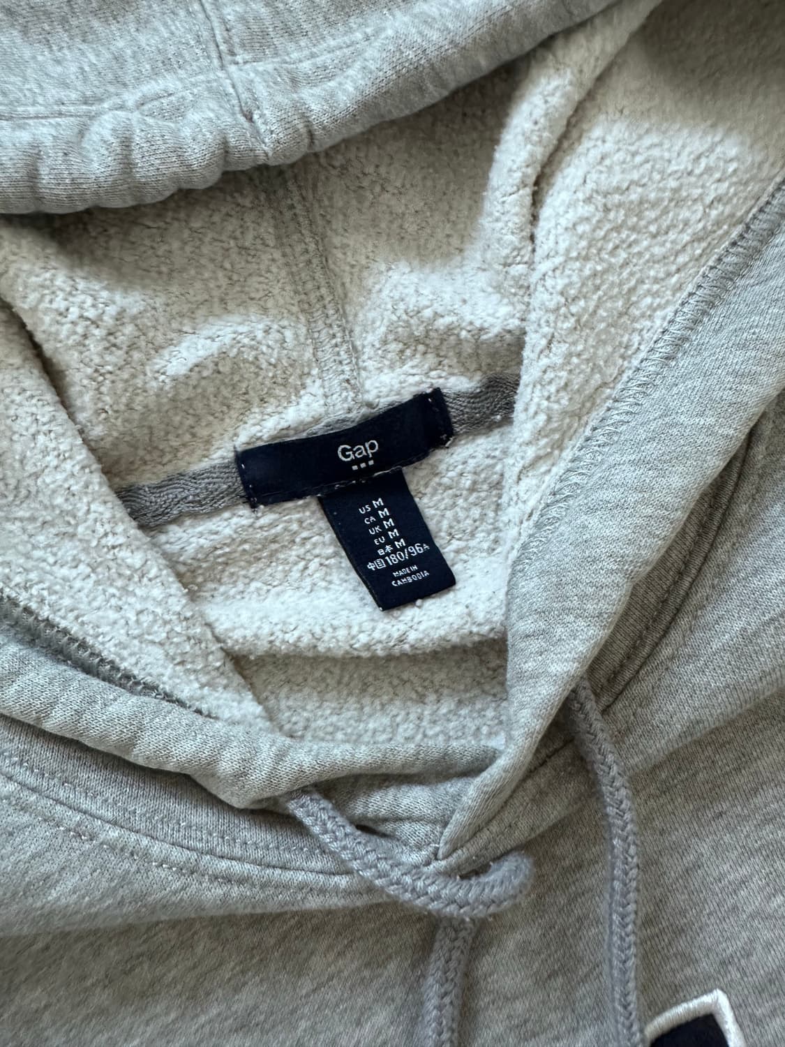 갭 GAP 빅로고 그레이 후드티 상품이미지7