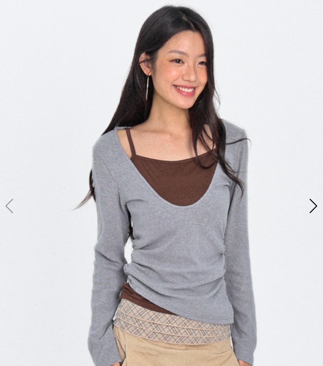 Old Memory Layered Unbalancedlong sleeve 상품이미지1