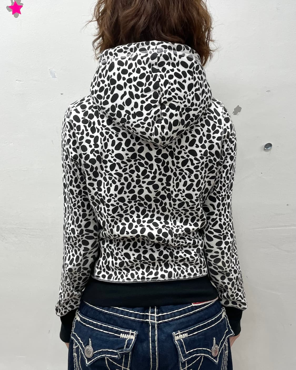 Milk Cow Fur Hooded Zip-Up 상품이미지3