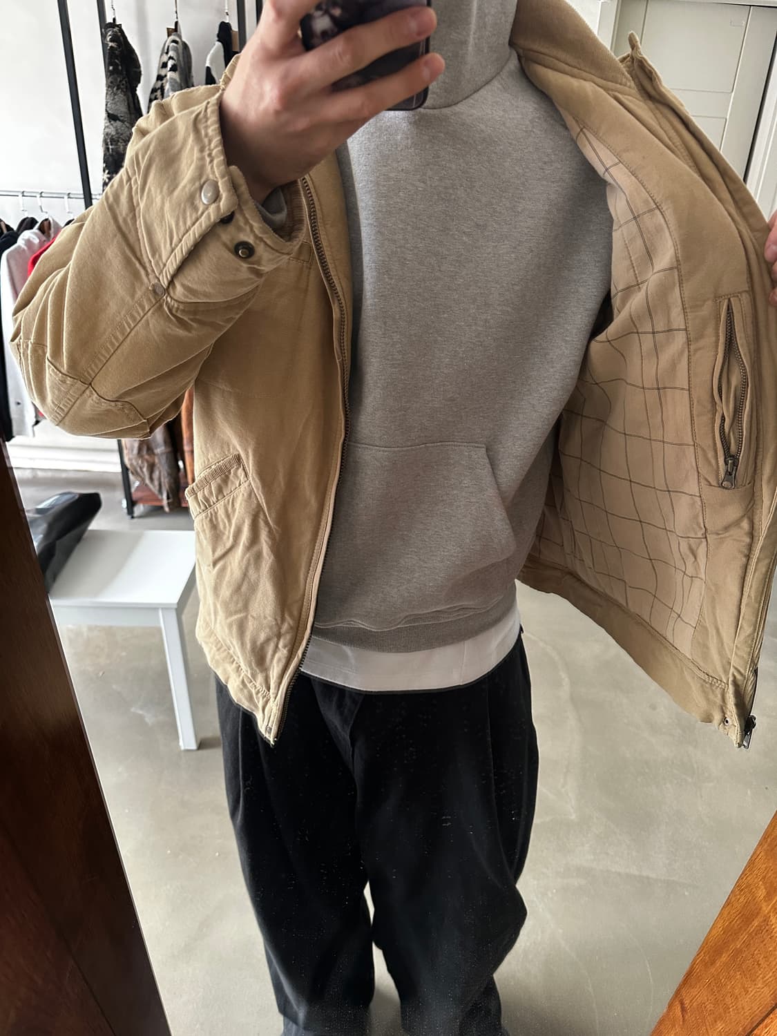 아메리칸 빈티지 워크 코튼 블루종 자켓 상품이미지3