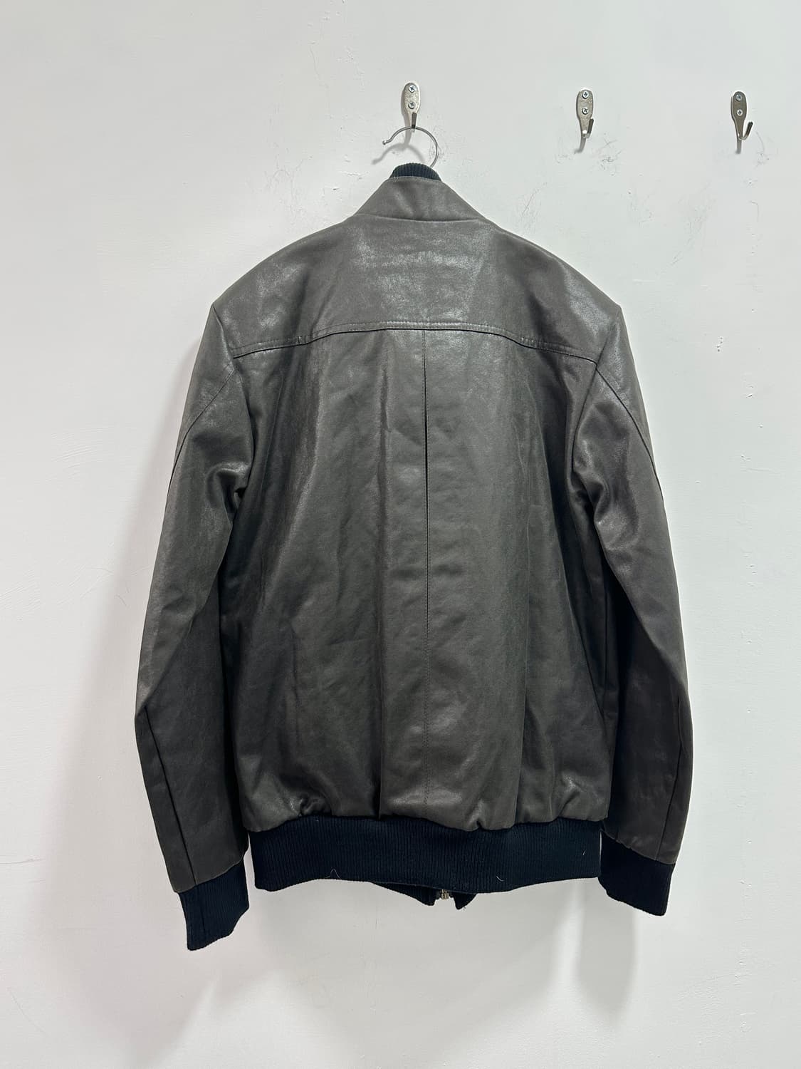 Grunge dark brown coating bomber 상품이미지7