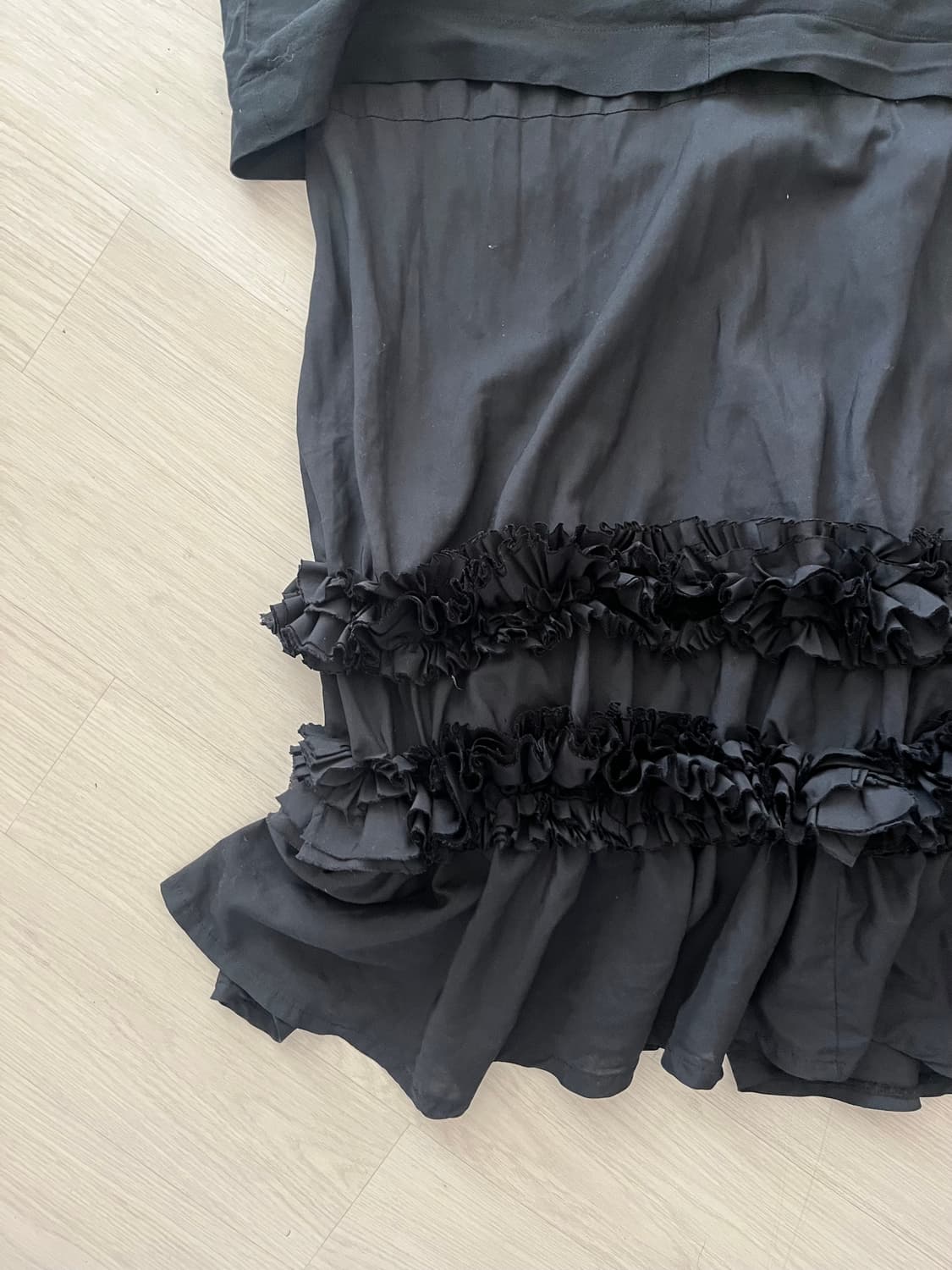 꼼데가르송 레이어드 프릴 롱 스커트 상품이미지2